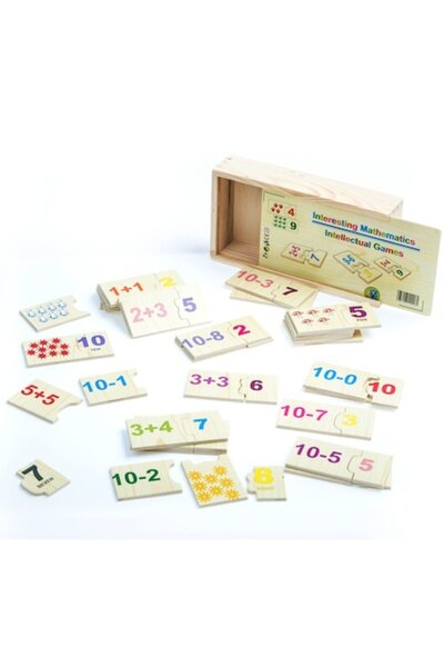 ALİBEİBEİ Joc educativ din lemn „Să facem matematica interesantă”,