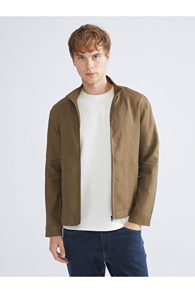 LC Waikiki Southblue Green Regular Fit 100% Linen Men's Jacket