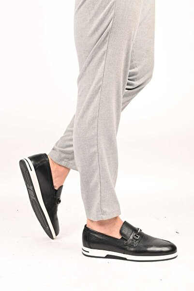 Bestello Ανδρικά παπούτσια χωρίς κορδόνια με αγκράφα Thermo Sole από γνήσιο δέρμα 333-5582