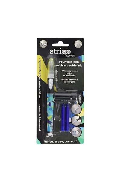 Strigo stilou cu cerneală termosensibilă, ștergebil prin frecare, motiv geome...