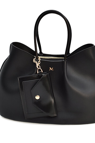 ELATAE Γυναικεία τσάντα ώμου Tote με κρεμαστό στολίδι πορτοφολιού ELA01995