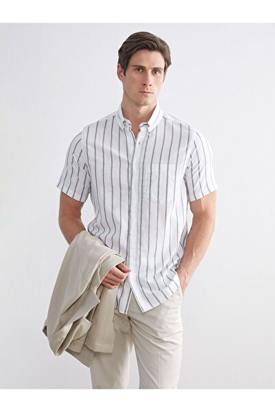 LC Waikiki Cămașă pentru bărbați cu dungi LCWAIKIKI Classic Regular Fit