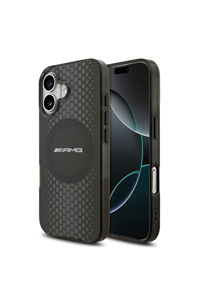 AMG Husă compatibilă cu iPhone 17, cu licență originală, cu strat dublu, cu l...
