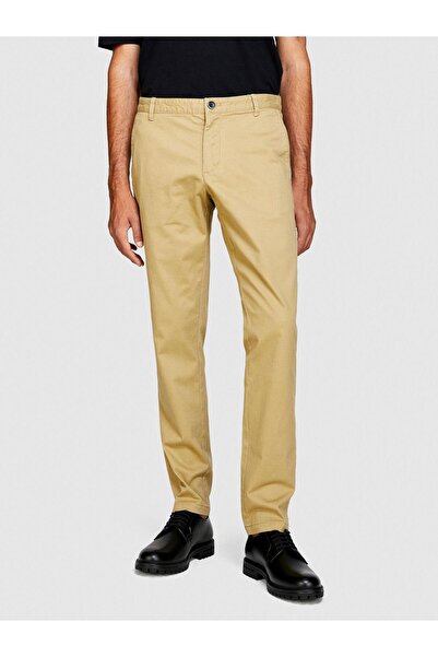Sisley Men's Slim Fit Vintage Effect Chino Trousers 323A4Dm6Sf02Y-Sis25R