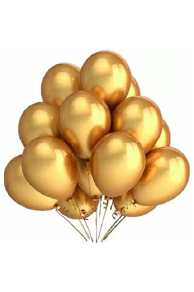 ALİBEİBEİ Set de 100 de baloane aurii, latex, 30 cm