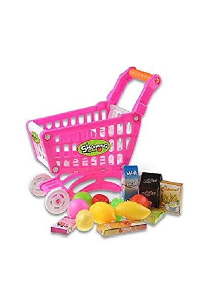 ALİBEİBEİ Cărucior de cumpărături pentru supermarket cu 56 de accesorii,