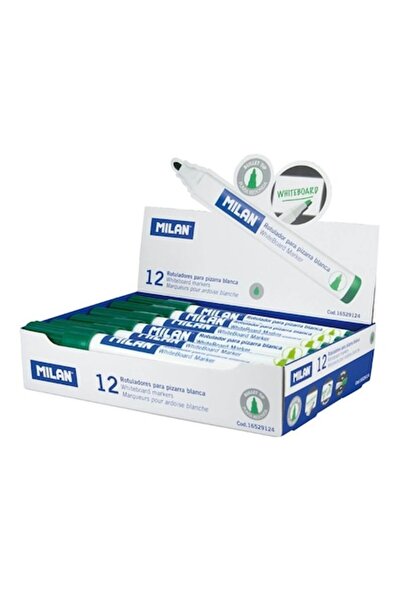 Milan Set of 12 Green Markers for Magnetic Whiteboard