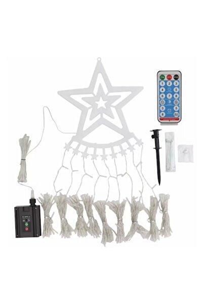 OEM Christmas Tree-Shaped Light with Star, Solar & USB, 198 LEDs, Remote, 8 Modes, Multicolor