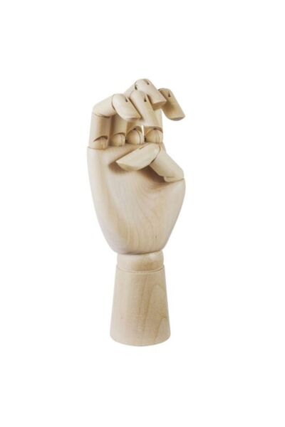 ALİBEİBEİ Manechin din lemn pentru mâna dreaptă 15 cm