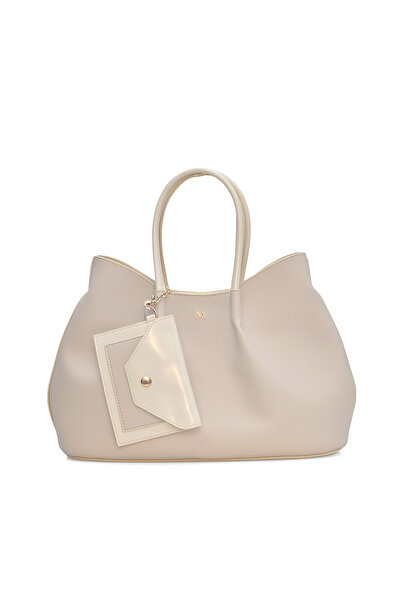 ELATAE Γυναικεία τσάντα ώμου Tote με κρεμαστό στολίδι πορτοφολιού ELA01995