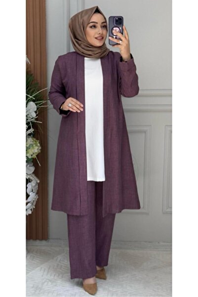 Ebrarengiz Moda ASUDE KETEN KADIN ÜÇLÜ TAKIM