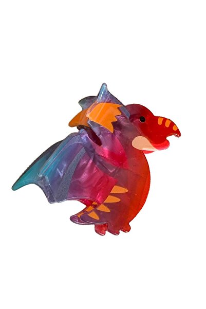 New Obsessions Luxury Acetate Clasp with Cute Dinosaur Figure