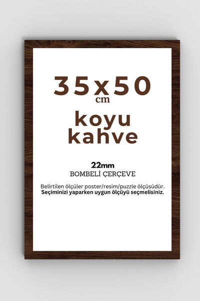 AtlasSG Puzzle Çerçevesi 22 Mm 35x50 Cm (1000 lik 1000 parça) Kahverengi