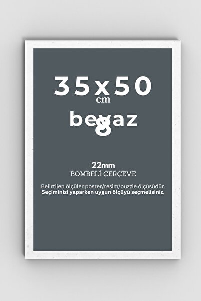 AtlasSG Puzzle Çerçevesi 22 Mm 35x50 Cm (1000 lik 1000 parça) Beyaz