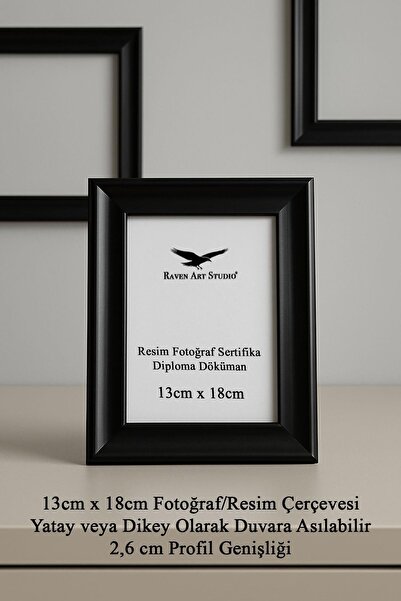 Raven Art Studio إطار صور ووثائق وملصقات على شكل هرم مقاس 13 سم × 18 سم، مصنوع من زجاج البليكسي غير القابل للكسر