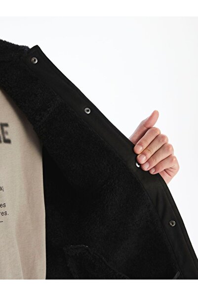 LC Waikiki Xside Standard Fit Shirt Collar Suede Men's Coat