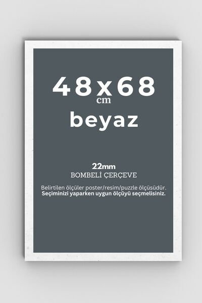 AtlasSG Puzzle Çerçevesi 22 Mm 48x68 Cm (1000 lik 1000 parça) Beyaz