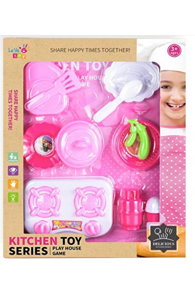 TSUMAB Kids Kitchen Toy Playset – Pink Cooking Series | Pretend Play Set for ...