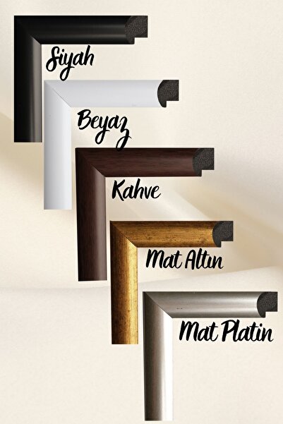 AtlasSG Puzzle Çerçevesi 22 Mm 48x68 Cm (1000 lik 1000 parça) Mat Altın