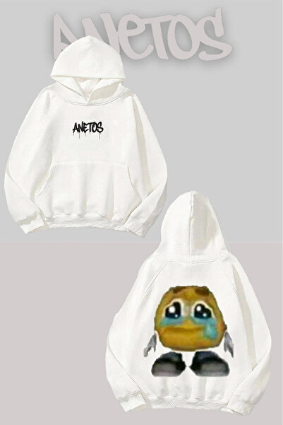 Anetos Συντονισμένο με έμοτα συναισθήματα Emoji Meme Sırt με τύπωμα Λευκό με ...