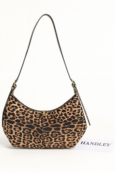 Handley Geantă de umăr și de mână de lux aspect de piele plisată