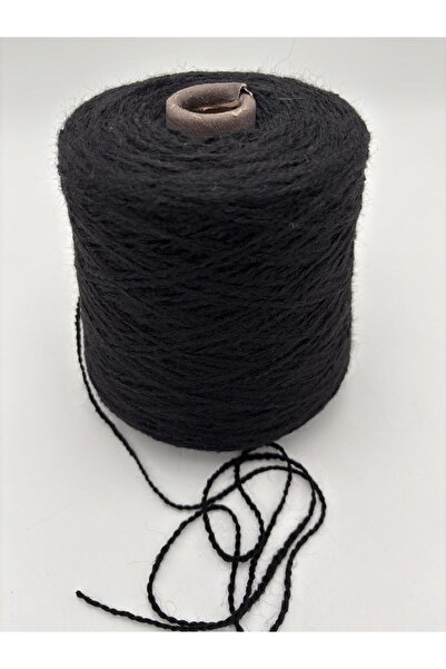 kumasfabrik (500 γρ.) Κλωστή Kumasfabrics Puffy / Κλωστή για πλέξιμο στο χέρι / Κλωστή για κασκόλ, μπερέ και γάντια / Κλωστή για σάλι, πουλόβερ, ζακέτα - Μαύρο