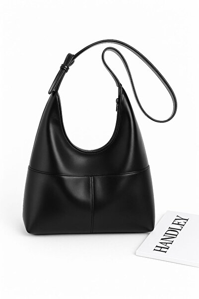 Handley Πολυτελής γυαλιστερή δερμάτινη τσάντα ώμου – Νέα σεζόν