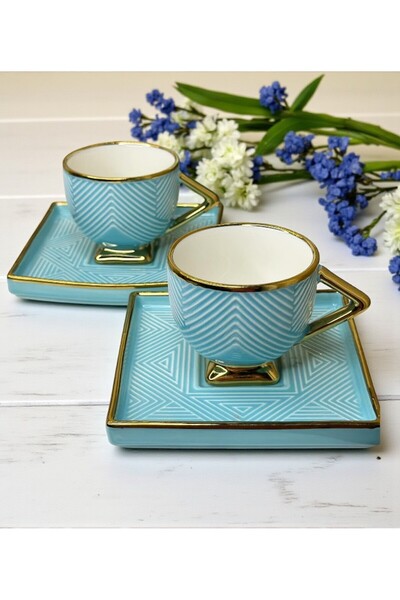 lstri Krd Art Deco 2-Person Coffee Cup Set 80 ml Classic