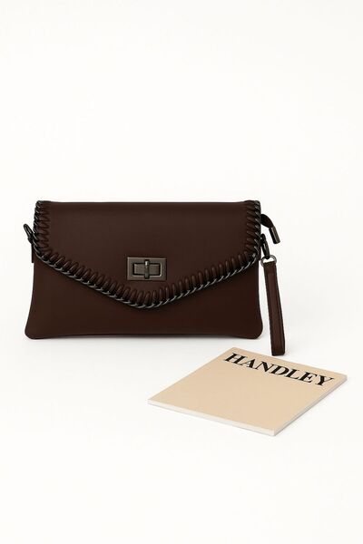 Handley حقيبة يد وكتف بتفاصيل محبوكة متعددة الأقسام