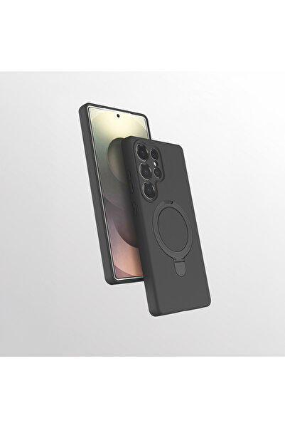 m.tk moveteck Samsung Galaxy S24 Ultra Kılıf Magsafe Halkalı Extra Standlı Iç...