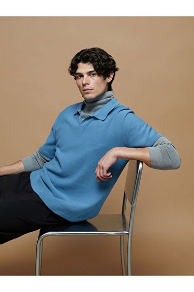 LC Waikiki Xside Polo Collar Men's Knitwear Sweater