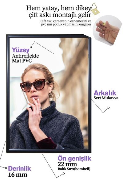 AtlasSG Puzzle Çerçevesi 22 Mm 48x68 Cm (1000 lik 1000 parça) Beyaz