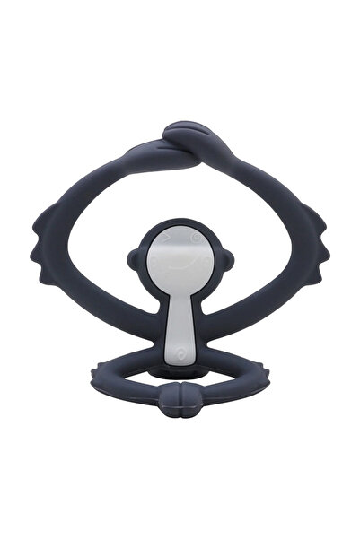 Mombella Silikonový gingivální kroužek, - Gray Monkey