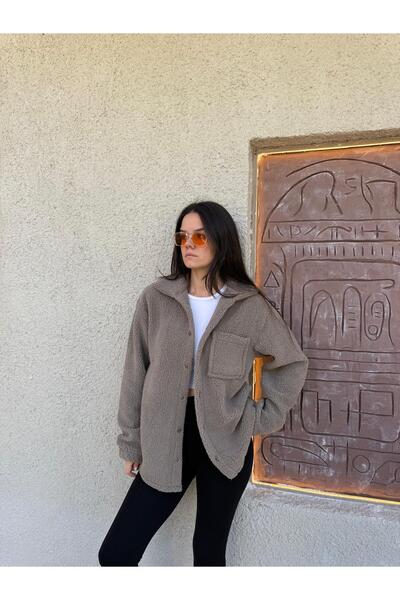 Combineman35 سترة نسائية من قماش الحملان بأزرار