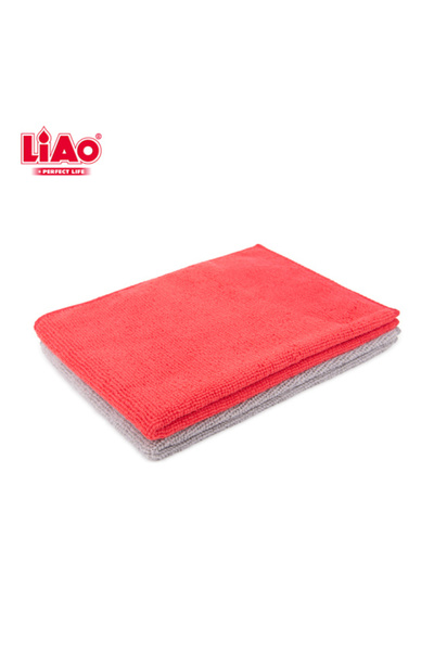 liao G130018 قطعة قماش تنظيف من الألياف الدقيقة، عبوة من 15 قطعة، 30×40 سم، فائقة الامتصاص، ناعمة، خالية من الوبر