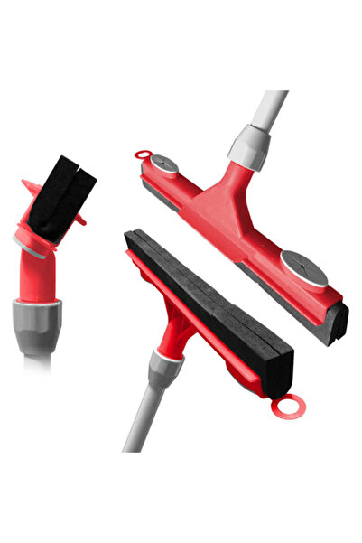 liao K130047 Metal Handle Squeegee 6-Pack – 13.5" EVA Blade, Heavy-Duty Floor & Window Cleaner