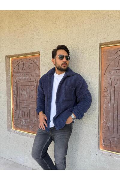 Combineman35 Buttoned Lamb Fabric Men's Jacket