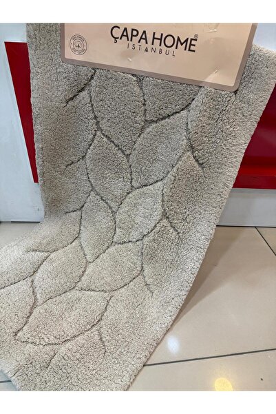 Çapa Home 2 Pieces Daily Premium Quality Washable Panyo Carpet & Toilet Mat Set 60X100/50X60