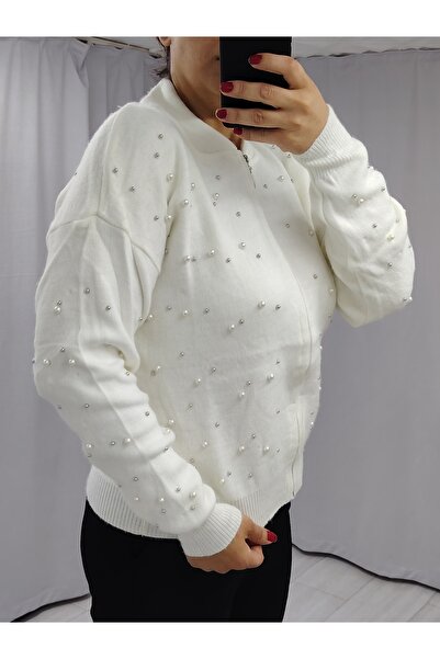 tellevolle incili triko hırka