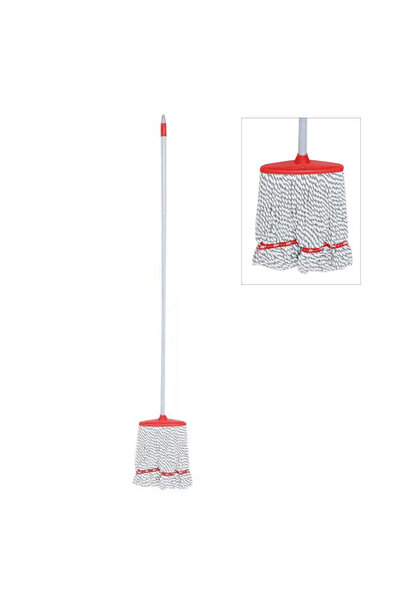 liao A130087 Microfiber Mop 6-Pack – 130 cm Handle, Ultra-Absorbent, Durable Wet & Dry Floor Cleaner