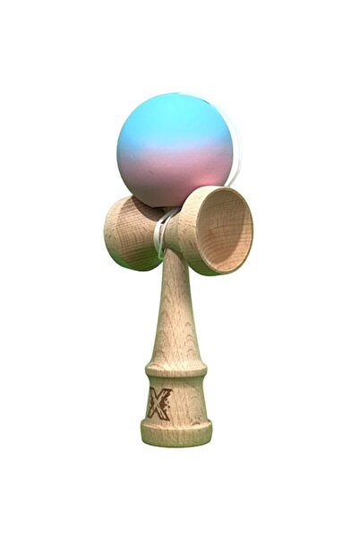 LEIBOO Kendama X kendamă profesională din lemn cu minge de cauciuc, 18 cm — j...