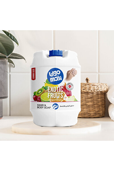 MOBI صابون موبي سائل للأيدي و الجسم مضاد للبكتريا برائحة الفواكه 20 لتراً