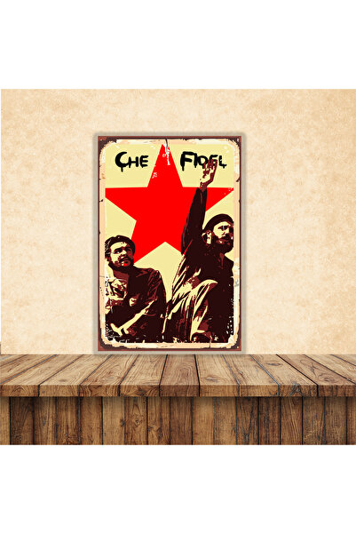 Home Che Guevara Fidel Castro Temalı 20 x 30 CM MDF Duvar Tablosu