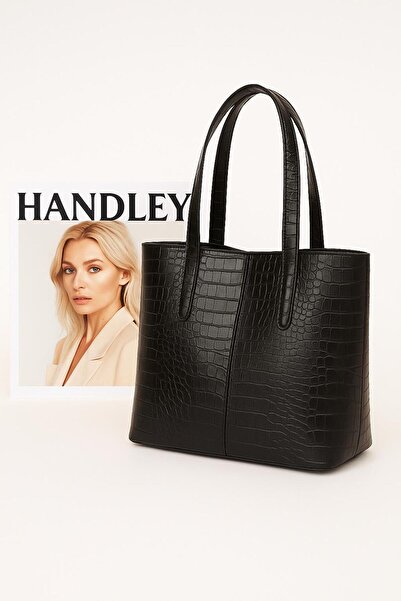 Handley Τσάντα ώμου με λεπτομέρεια από δέρμα κροκόδειλου