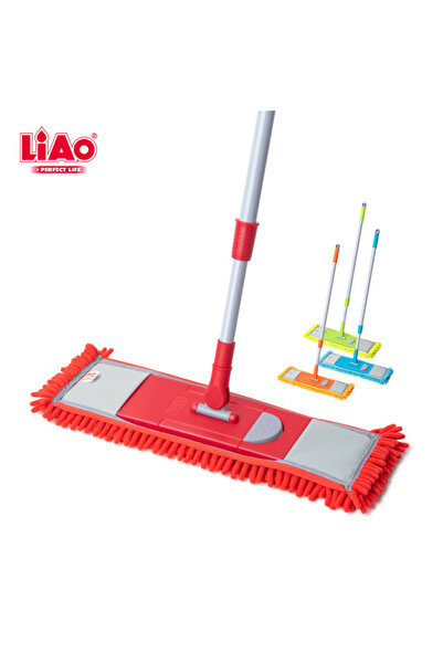 liao LA2209 ممسحة من الألياف الدقيقة (عبوة من 6 قطع) - متينة، فائقة الامتصاص، بمقبض قوي للبلاط والخشب الصلب