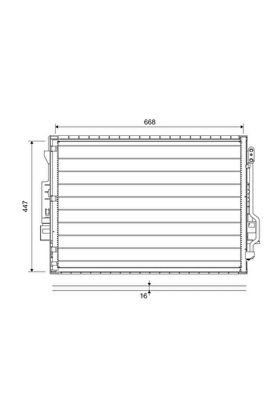 VALEO Condensator Climatizare Mercedes-Benz S-Class