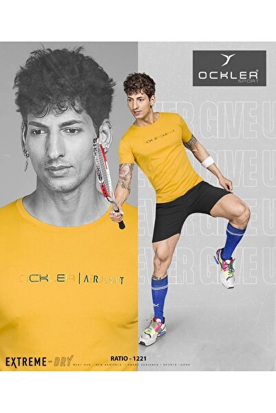 iza Men’s Dry Fit Yellow T-Shirt