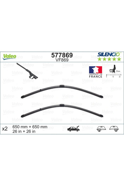 VALEO Lamela Stergator Fata Citroen Xsara Picasso Mercedes-Benz S-Class/Sl