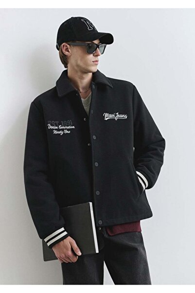 Mavi Μαύρο ανδρικό παλτό M0110625-71379