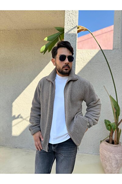 Combineman35 Мъжка яке с цип от агнешка вълна